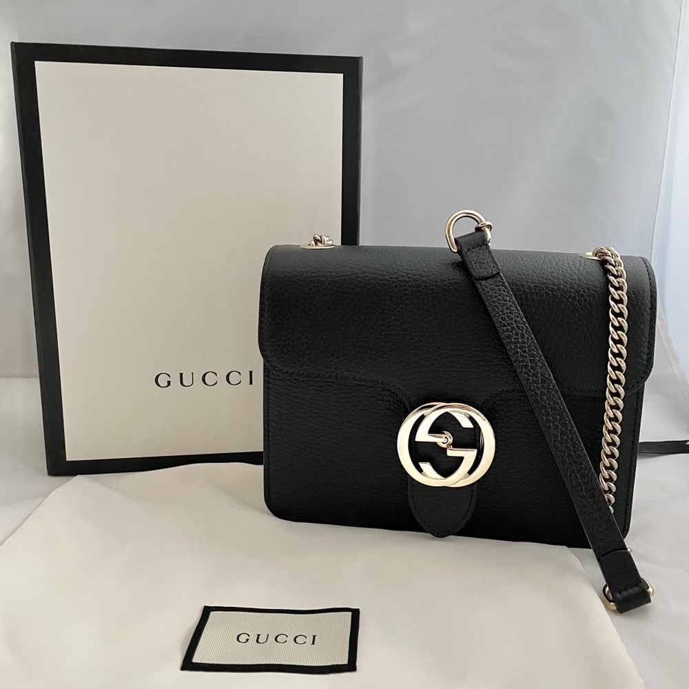 Authentic GUCCI dollar interlocking small shoulder bag